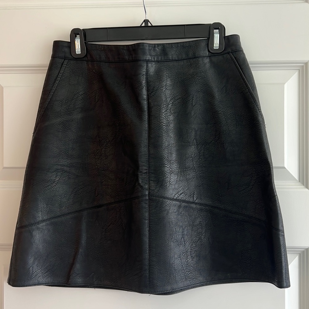 Zara Faux Leather Skirt
